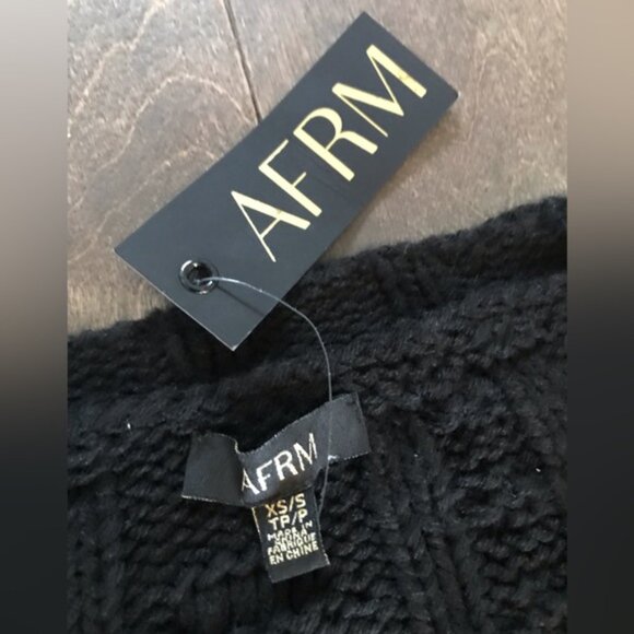 AFRM Women's Boston Maxi V-Neck Jumper in Black, Size XS/S - Picture 3 of 7